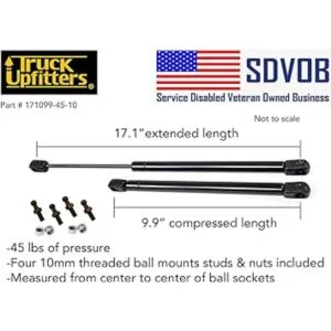 2 accesorios de gas de 16.9 in 17.1 pulgadas extendido_2