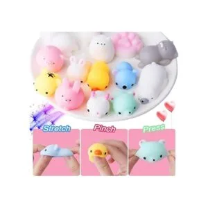 Outee 16 juguetes de animales Mochi encantadores Squishies_2