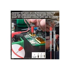 Juego de cables de prueba de multímetros eléctricos con_3