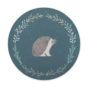 Alfombrilla redonda de goma antideslizante bonita_1