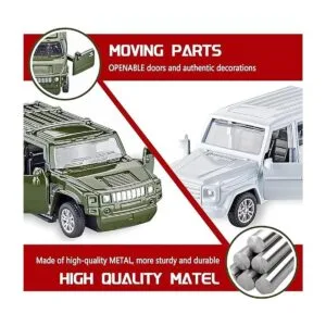 KIDAMI Juego de 5 coches de juguete de metal fundido a_3