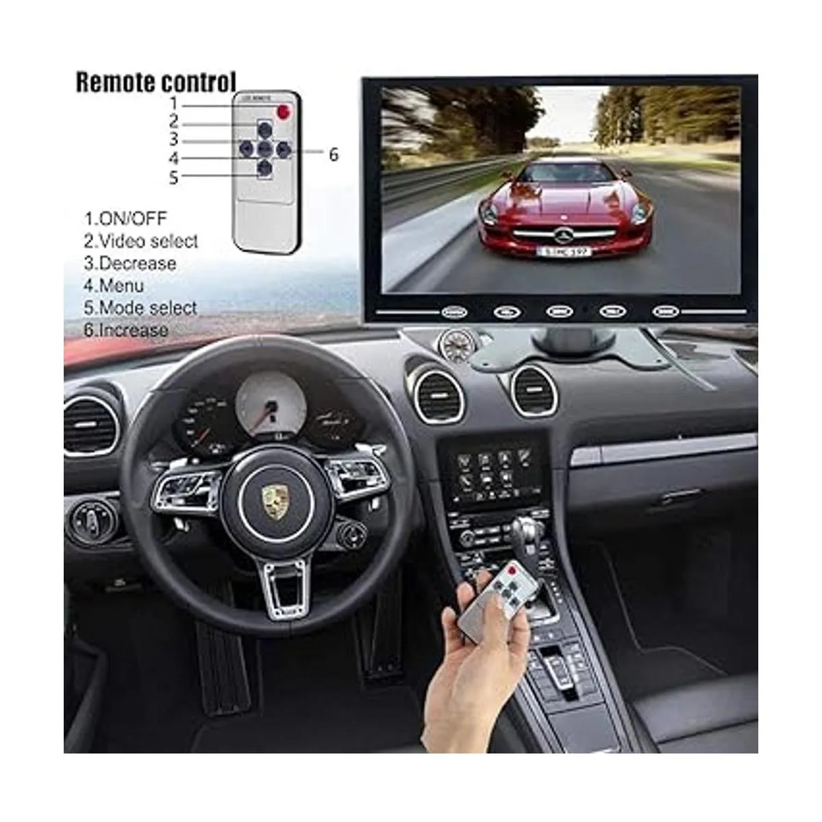 Camecho Monitor LCD de 9 pulgadas HD pantalla a color 2_2