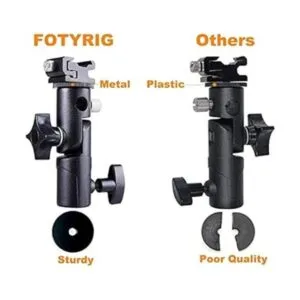 FOTYRIG Soporte de flash para cámara soporte de paraguas_2