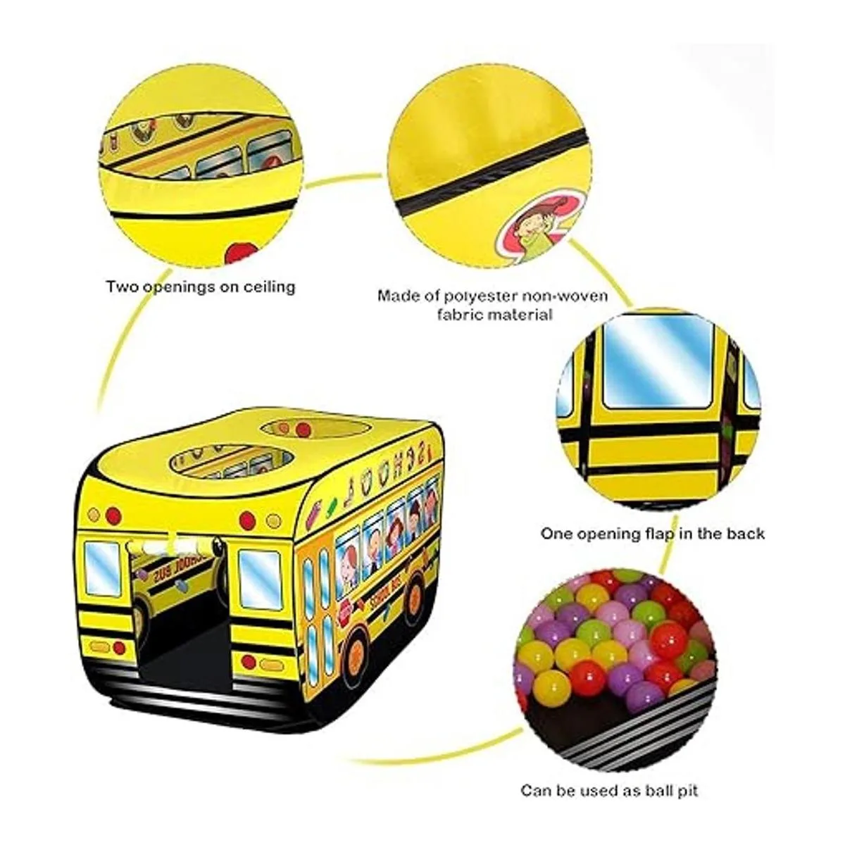 Liberty Imports Tienda de campaña desplegable para niños_5