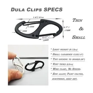 Bytiyar 10 clips pequeños de metal de 1.6 pulgadas 1.614_2