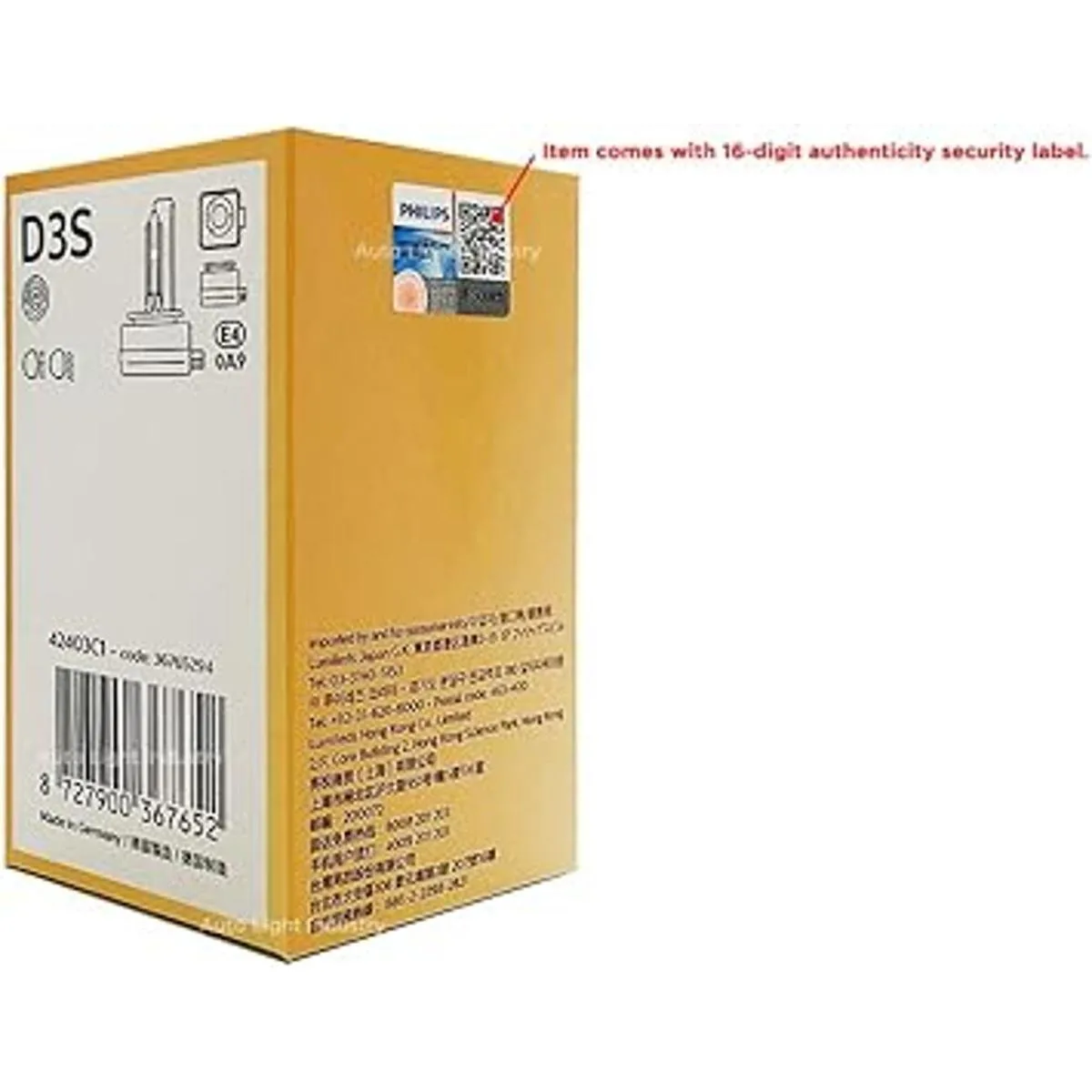 PHILIPS D3S 4300K XenStart Bombilla HID XENON 42403C1 35W_3