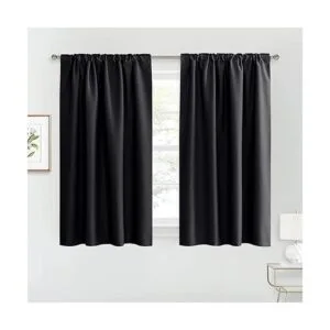 RYB HOME Par de cortinas opacas lisas para decoración de_2