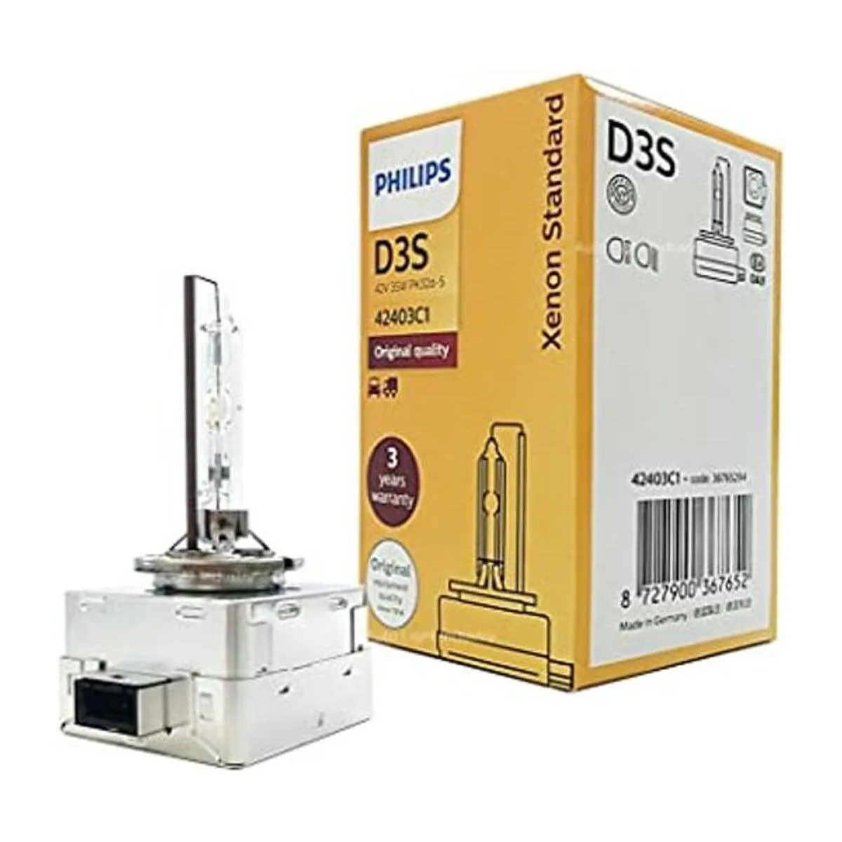 PHILIPS D3S 4300K XenStart Bombilla HID XENON 42403C1 35W_1