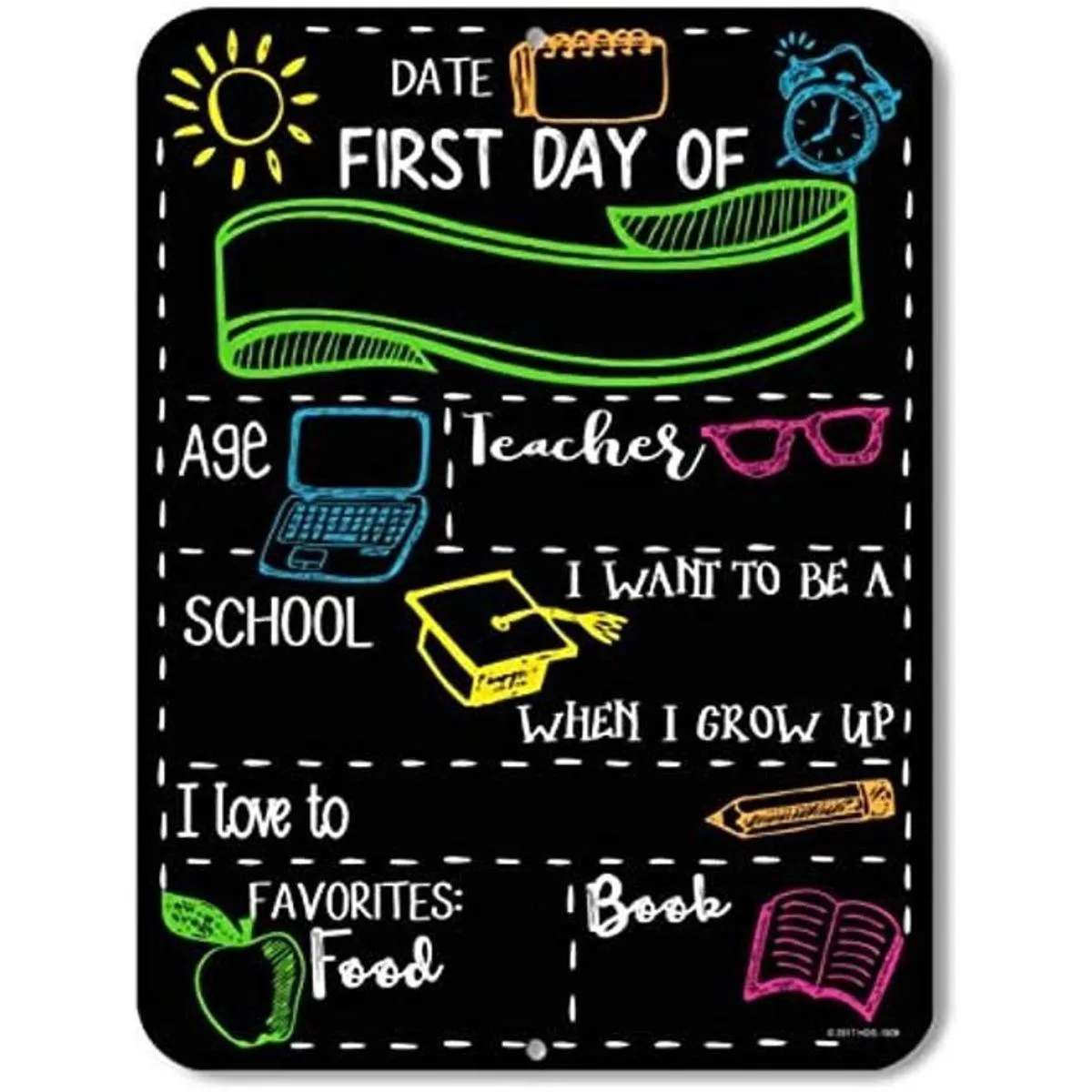 Letrero estilo pizarra para el primer día de la escuela_1