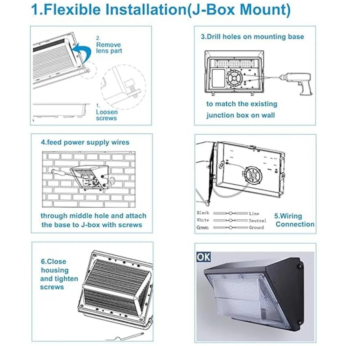Pack de luces LED de 120 W 4 unidades impermeables_2