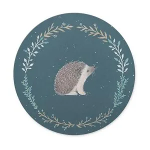 Alfombrilla redonda de goma antideslizante bonita_2