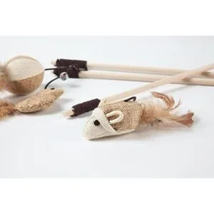 LukPaw Juego de juguetes para gatos y gatitos de sisal_7