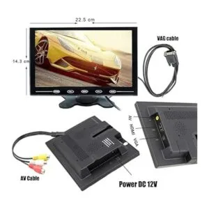 Camecho Monitor LCD de 9 pulgadas HD pantalla a color 2_4