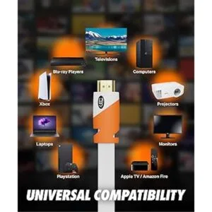 Cable HDMI plano de 20 pies Cable HDMI de alta velocidad_4