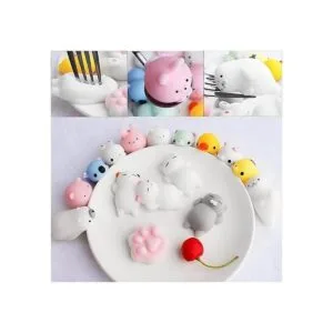 Outee 16 juguetes de animales Mochi encantadores Squishies_5