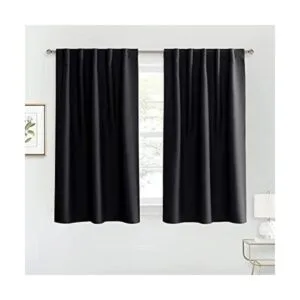 RYB HOME Par de cortinas opacas lisas para decoración de_1