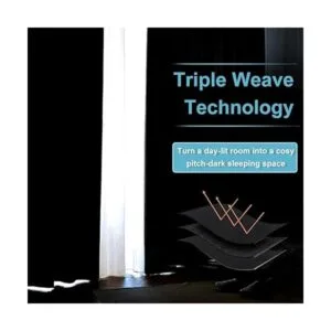 RYB HOME Par de cortinas opacas lisas para decoración de_4