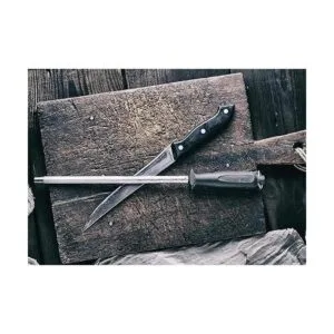 Acero al carbono profesional negro afilador de cuchillos_7