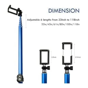 Palito largo Bluetooth para selfie Poste extensible_6