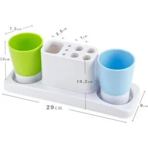 Eslite Juego de estante de almacenamiento de plástico para_3