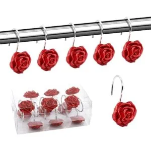 BEAVO Ganchos para cortina de ducha ganchos decorativos a_1