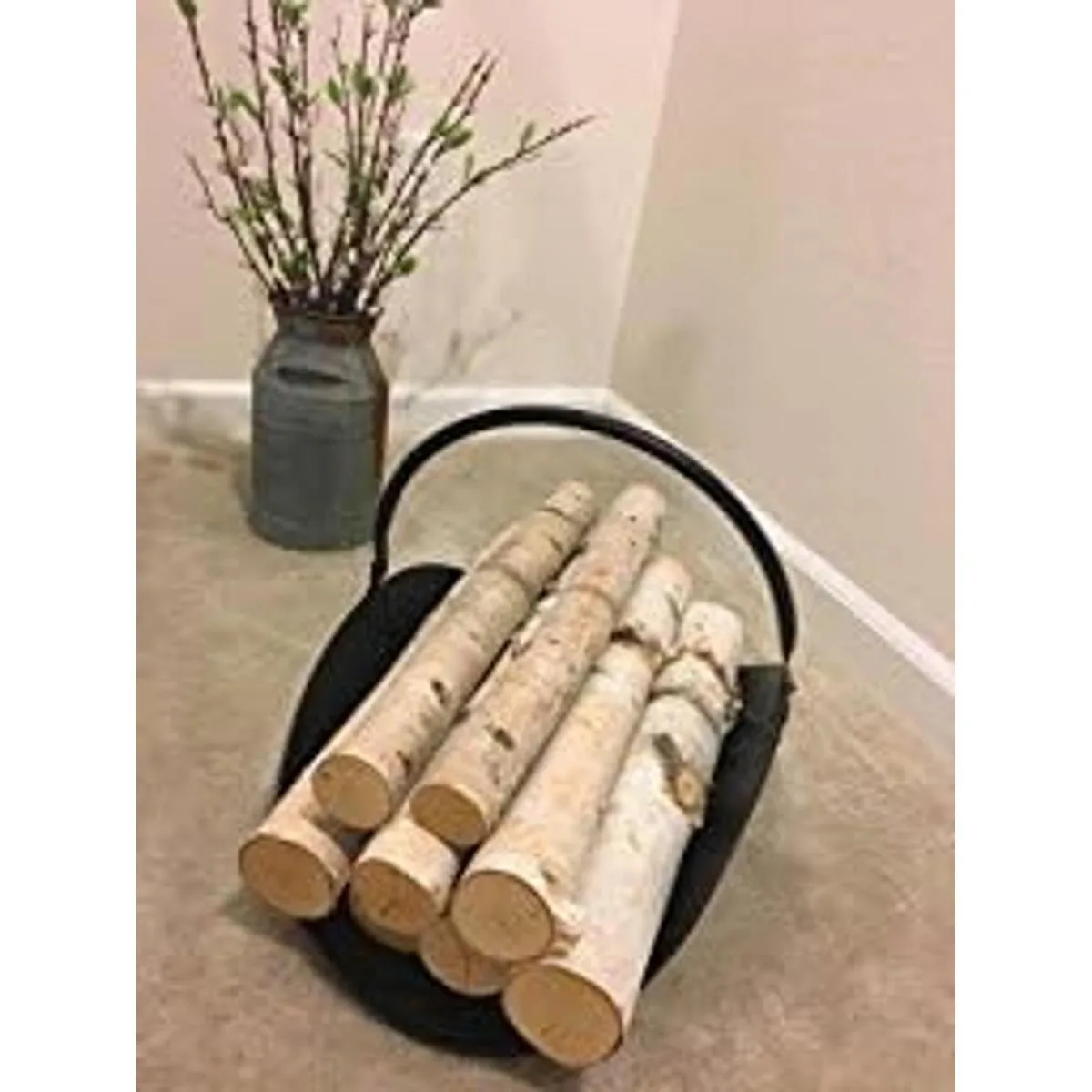 Rocky Mountain Goods Soporte para cesta de leña para_3