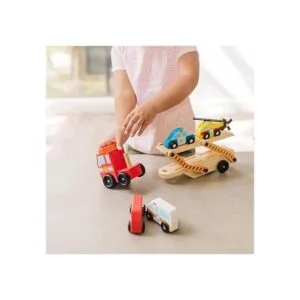 Melissa Doug Camión transportador de vehículos de_3