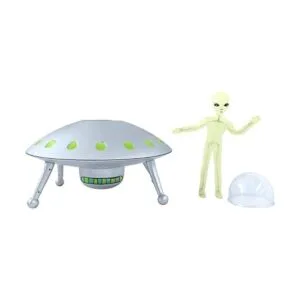 Off the Wall Toys Alien GlowinTheDark UFO Space Ship y_3