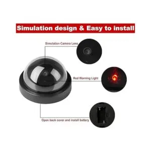 Falso cámara simulada de seguridad CCTV domo cámaras con_2