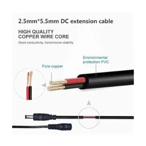 Liwinting Cable de extensión de alimentación CC de 9.8 ft_3