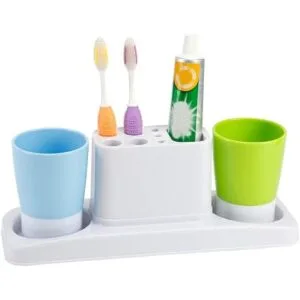 Eslite Juego de estante de almacenamiento de plástico para_1