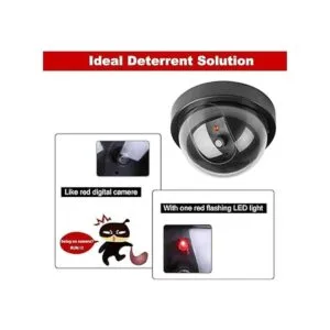 Falso cámara simulada de seguridad CCTV domo cámaras con_3