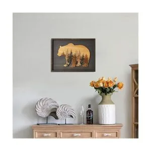 NIKKY HOME Bonito bosque de oso en el bosque impresiones_2