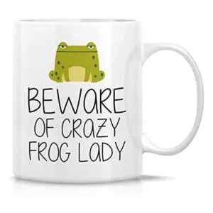 Taza divertida de Retreez Cuidado con Crazy Frog Lady 11_1