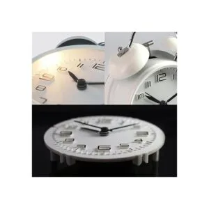 Betus Reloj despertador de campana doble de 4 pulgadas_4