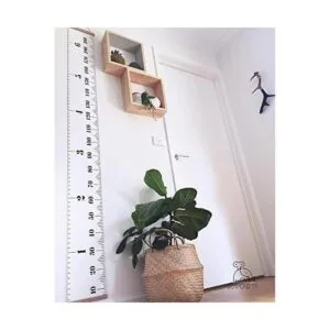 Miaro Tabla de crecimiento para niños tela con marco de_3