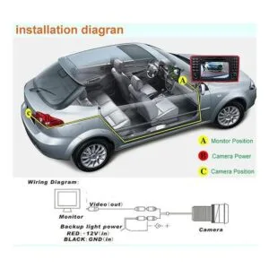 Para Toyota HighlanderKluger 2006 2014 cámara de visión_3