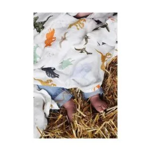 Aenne Baby Manta de muselina para bebé con estampado de_7