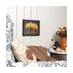 NIKKY HOME Bonito bosque de oso en el bosque impresiones_5