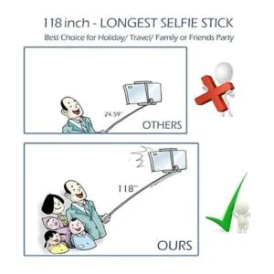 Palito largo Bluetooth para selfie Poste extensible_2