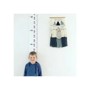 Miaro Tabla de crecimiento para niños tela con marco de_6