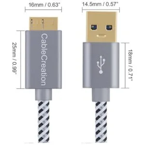 Cable USB 3.0 cable USB 3.0 A a Micro B compatible con_6