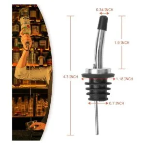 AOZITA Vertedor de botellas clásico de acero inoxidable_2