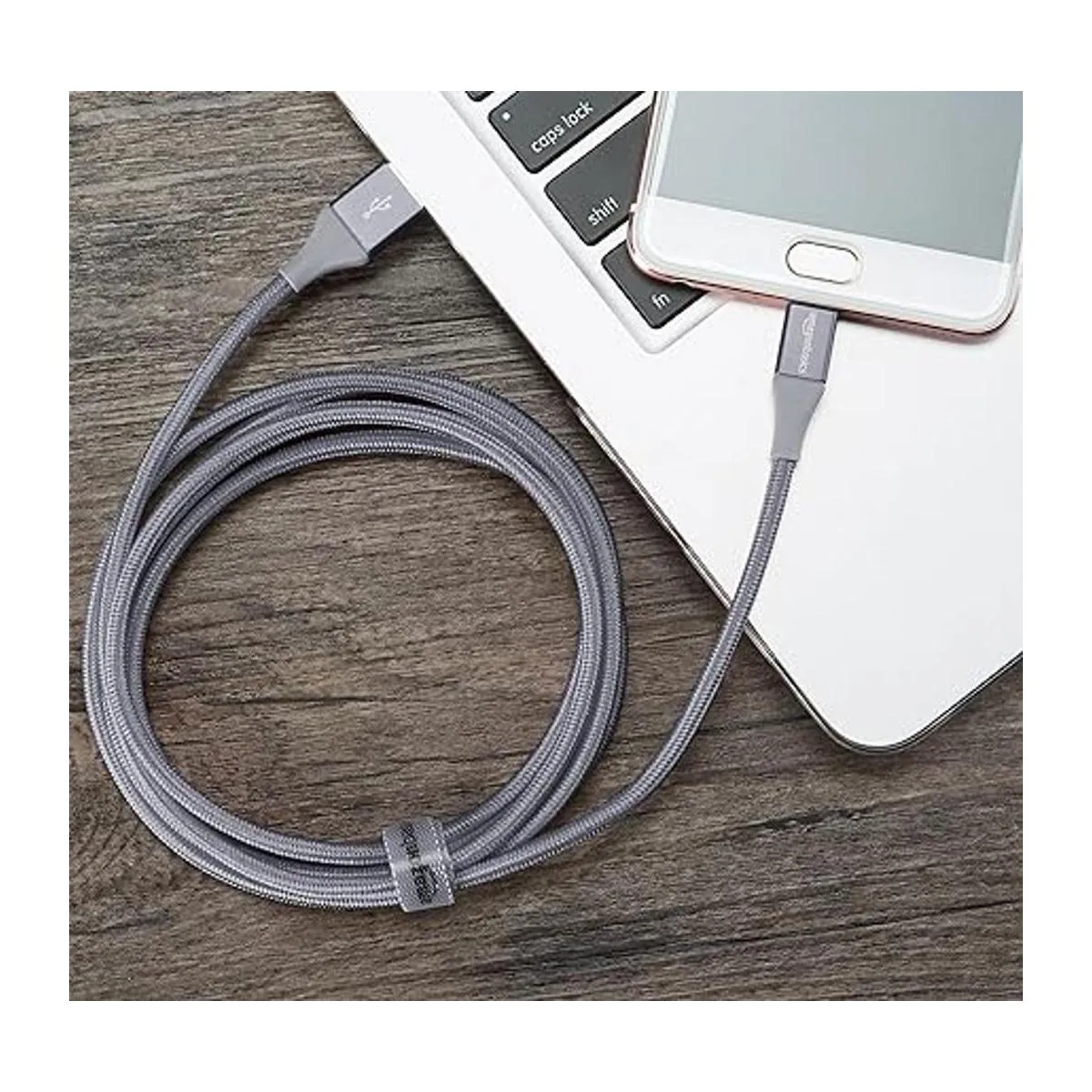 Cable de carga USB 2.0 A a micro B de nailon trenzado_4