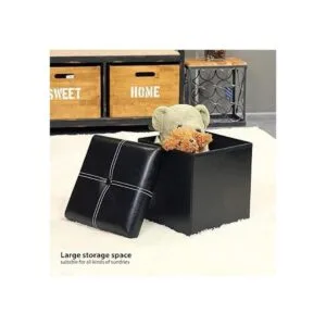 B FSOBEIIALEO Otomana de almacenamiento con cuero_3