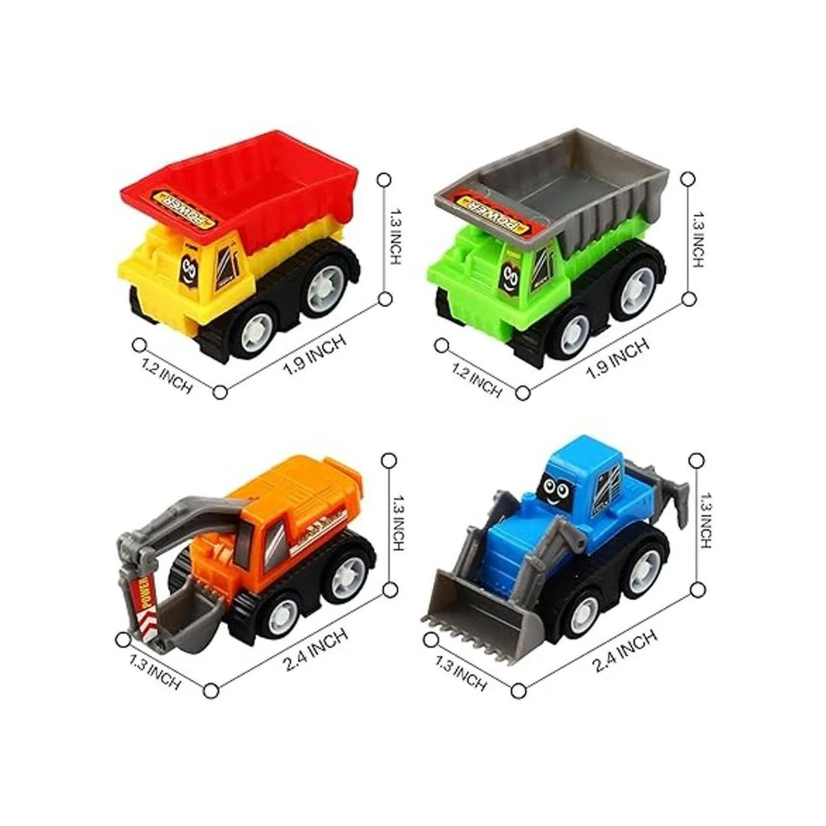 Pull Back Car juego de 12 piezas de juguete para mini_5