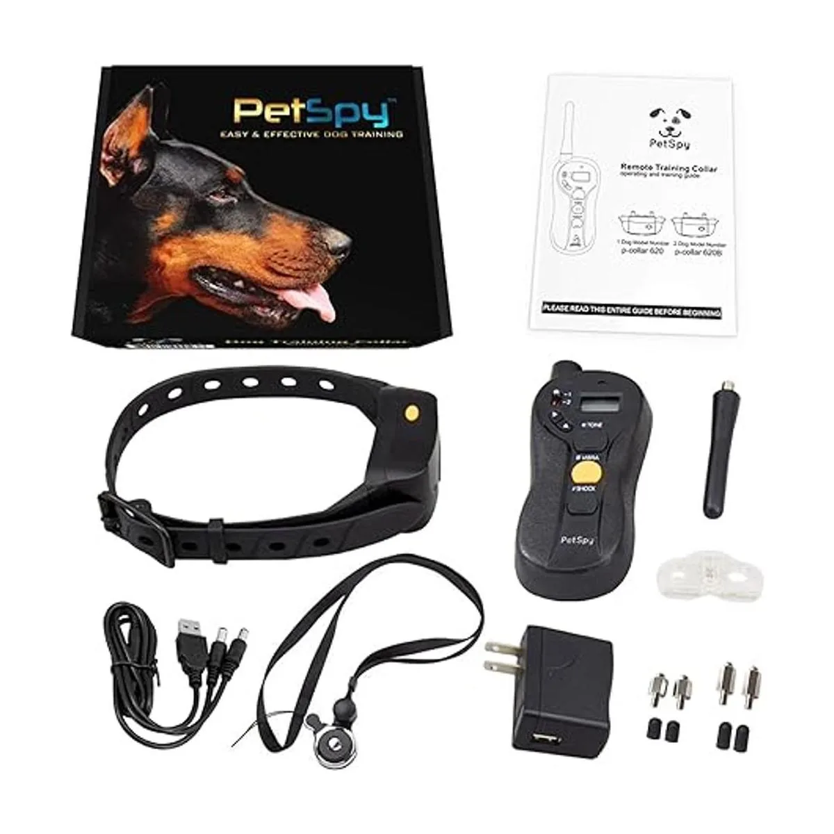 PetSpy P620 Collar de choque de entrenamiento para perros_4