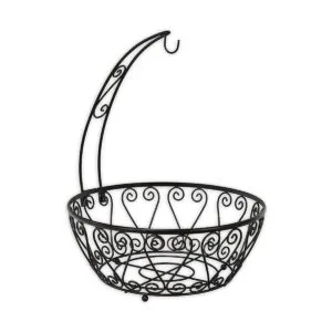 SimpleHouseware Cesta de frutas con colgador de plátano_2