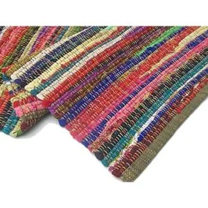 Chardin Home Alfombra chindi colorida de 100 algodón_6