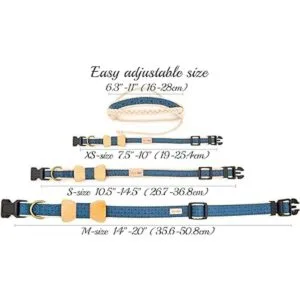 Pettsie Collar de perro a juego con pajarita y pulsera de_3